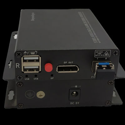 Displayport ao prolongamento da fibra com interruptor de alimentação remoto