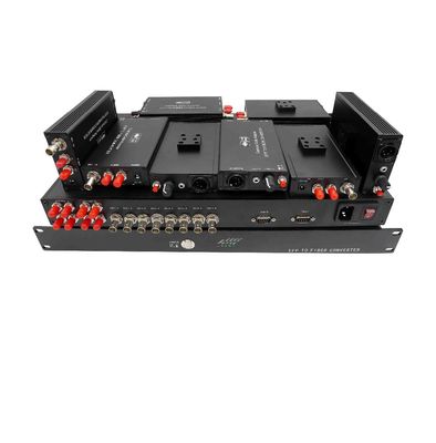 MINI 4 ch SDI ao sistema da fibra do EFP da câmera com intercomunicador, registro, retorno SDI.
