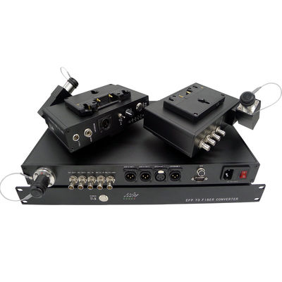 Intercomunicador audio video Tally Fiber Camera System SDI dos dados ao conversor da fibra