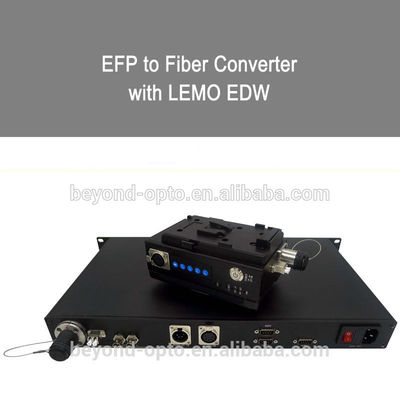 Intercomunicador audio video Tally Fiber Camera System SDI dos dados ao conversor da fibra