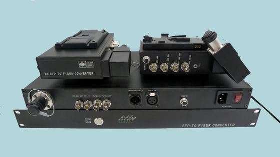 Intercomunicador audio video Tally Fiber Camera System SDI dos dados ao conversor da fibra