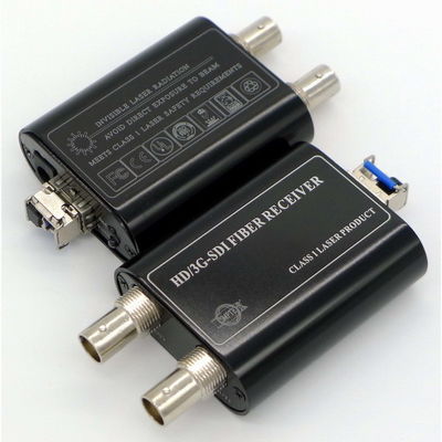 Prolongamento ótico da fibra audio video esplêndida dos ethernet dos dados da transmissão 3G/HD-SDI de SFP do conversor da fibra ótica 3G-SDI
