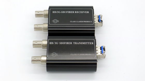 Prolongamento ótico da fibra audio video esplêndida dos ethernet dos dados da transmissão 3G/HD-SDI de SFP do conversor da fibra ótica 3G-SDI