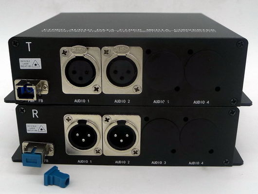 2ch equilibrou o áudio de XLR ao conversor da fibra com um único conector ótico de modo ST/LC/FC/SC