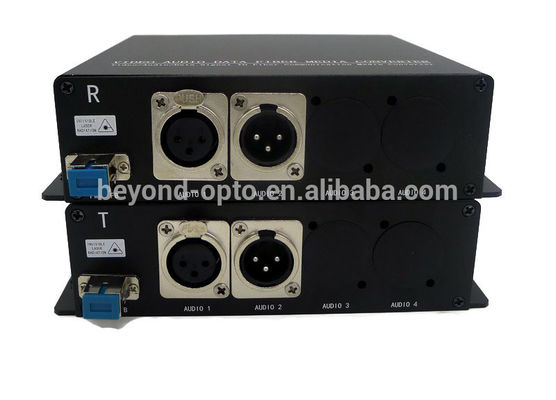 2ch equilibrou o áudio de XLR ao conversor da fibra com um único conector ótico de modo ST/LC/FC/SC