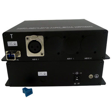 2ch equilibrou o áudio de XLR ao conversor da fibra com um único conector ótico de modo ST/LC/FC/SC