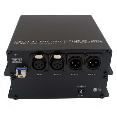 2-CH 2 conversor/transceptor/transmissor e receptor de transmissão de Pin Xlr To Fiber Converter da maneira 3