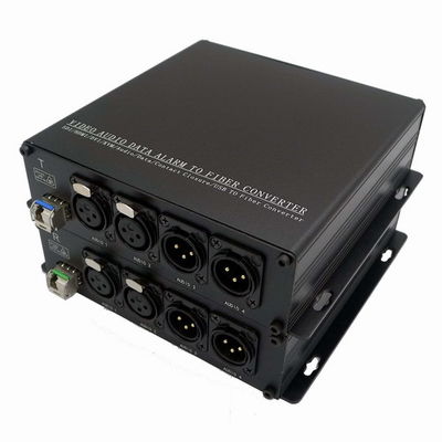 2-CH 2 conversor/transceptor/transmissor e receptor de transmissão de Pin Xlr To Fiber Converter da maneira 3