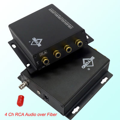 áudio 4Ch ao conector audio de RCA do prolongamento do conversor da fibra ótica