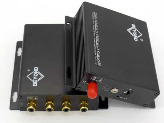 áudio 4Ch ao conector audio de RCA do prolongamento do conversor da fibra ótica
