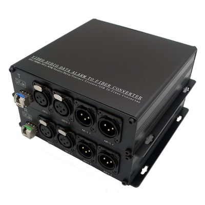 Áudio de Digitas dos meios sobre o áudio bidirecional do prolongamento da fibra sobre a fibra