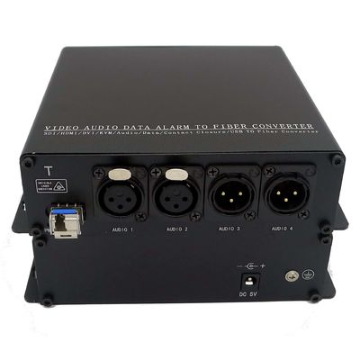 Áudio de Digitas dos meios sobre o áudio bidirecional do prolongamento da fibra sobre a fibra