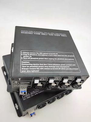 XLR de Digitas ao conversor da fibra ótica com 48V Switchable Phantom Power Supply