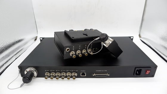 unidade de sistema de fibra ótica da câmera de 4 canais para o INGLÊS, o SNG e o EFP e vídeo MCU-100 REVERSO remoto de Datevideo