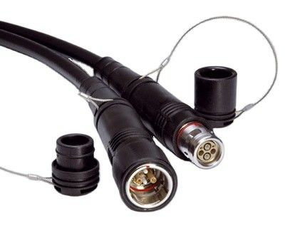 Cabo híbrido fotoelétrico do conector da fibra do sistema de transmissão SMPTE
