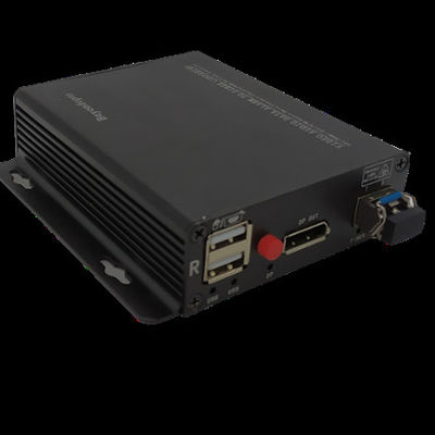 Displayport ao prolongamento da fibra com interruptor de alimentação remoto