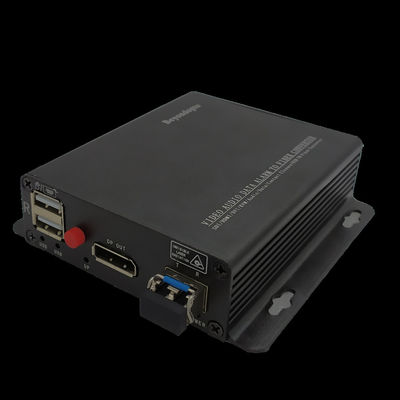 Displayport ao prolongamento da fibra com interruptor de alimentação remoto