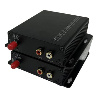 Conversor audio de RCA do projeto apto para a utilização do sistema da câmera da fibra multimodo
