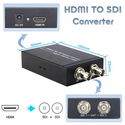 simultaneamente HDMI ao conversor do SDI com o adaptador do poder de 5V 1A