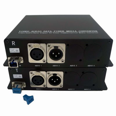 áudio de 3pin XLR ao prolongamento MIC Level And Line Level do conversor da fibra
