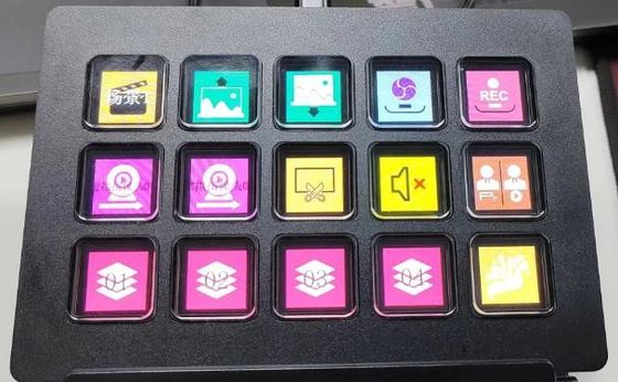 Chave customizável do LCD do teclado 15 da plataforma do córrego